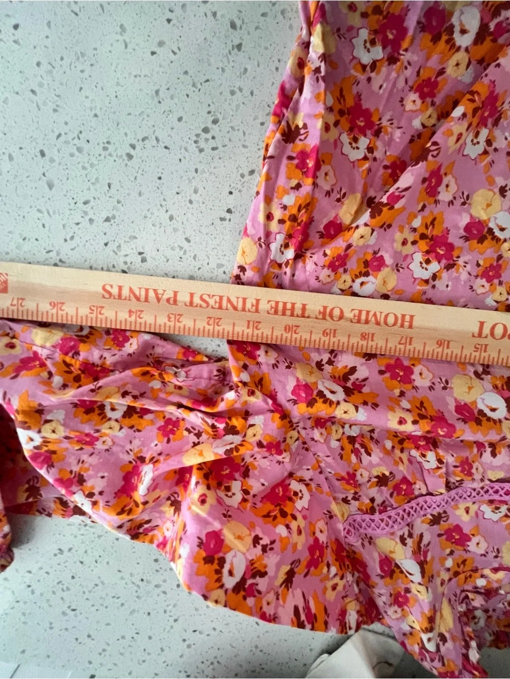 J. Crew Pink Floral Cotton Voile Blouse with Lace Insets